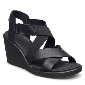ECCO Freja 3” Wedge Strap Sandals ~ 37 EU, 6 - 6.5 US